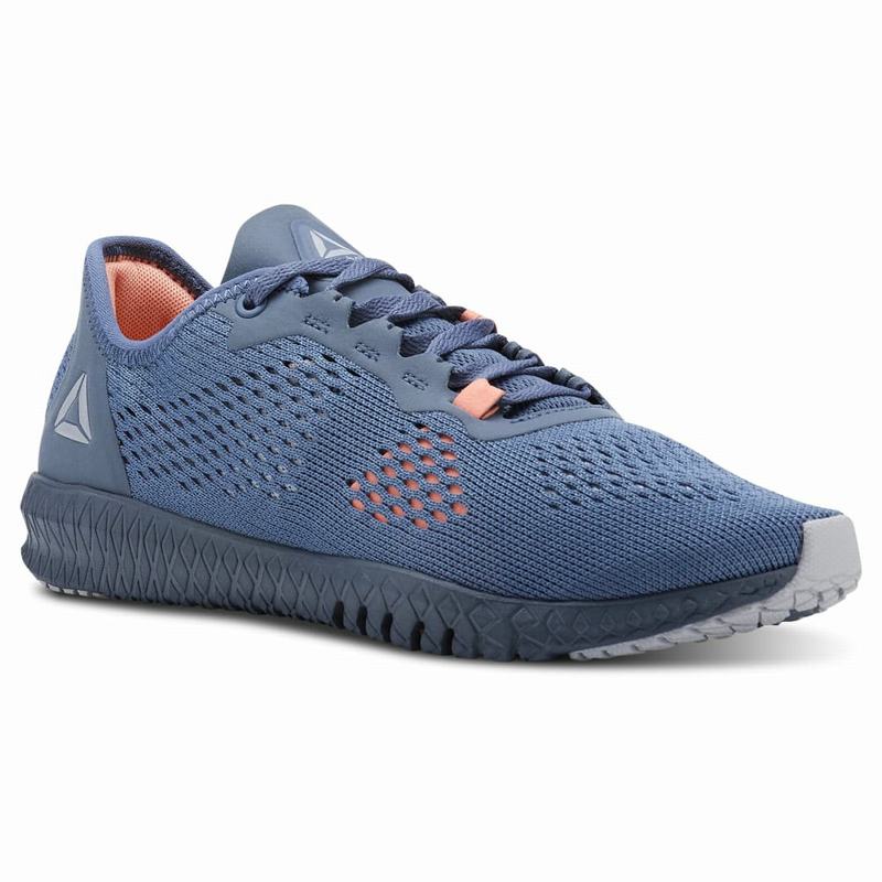 Adidasi Training Reebok Flexagon Dama Albastri/Gri/Roz Romania EJ5680XF